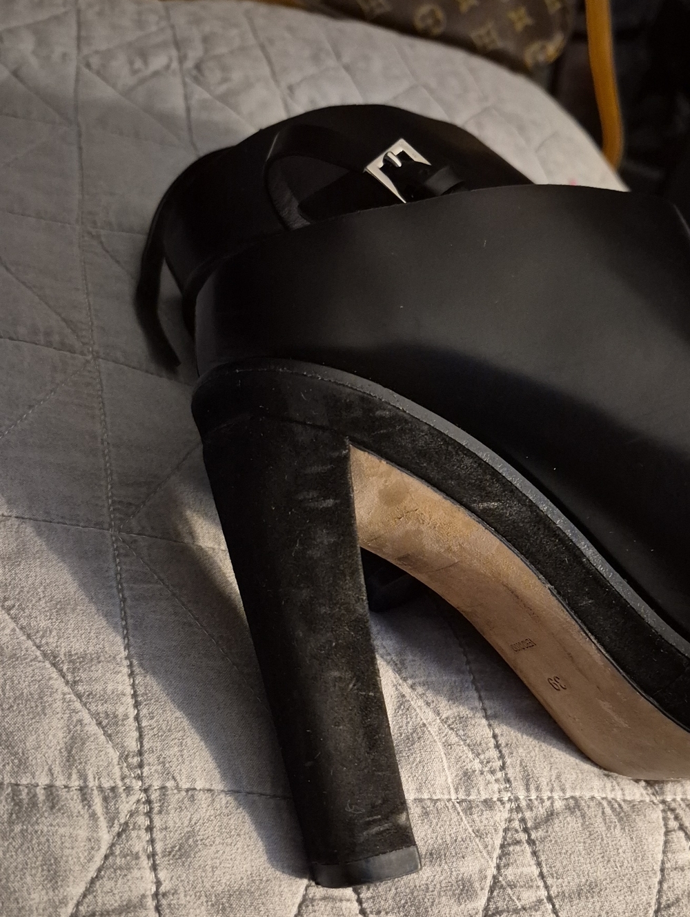 Alexander Wang Black Open-Toe Leather Mules - Picture 6 of 6